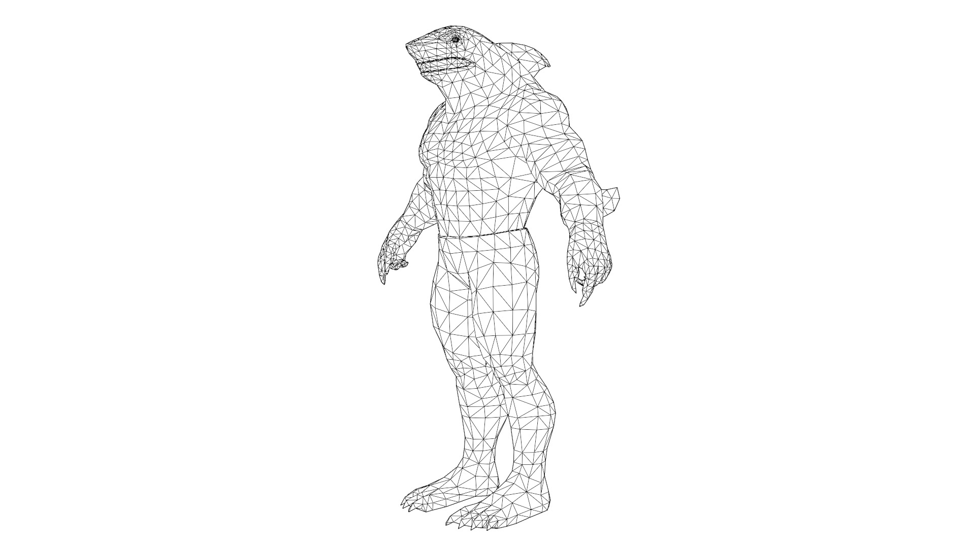 King Shark 3D Model High Quality Rigged Low-poly 3D model_25