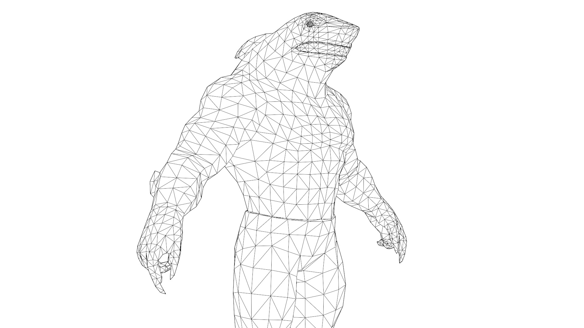 King Shark 3D Model High Quality Rigged Low-poly 3D model_21