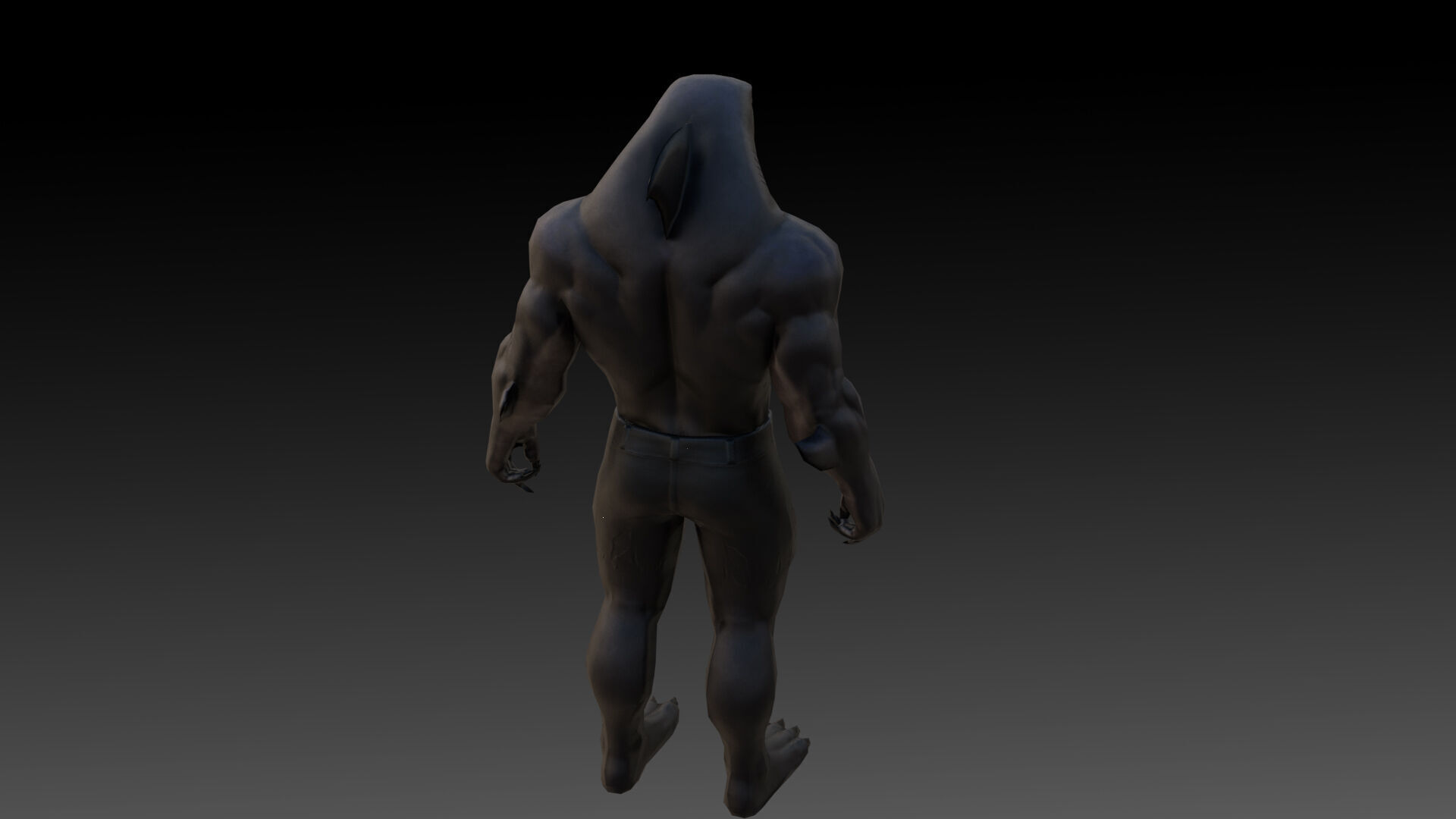 King Shark 3D Model High Quality Rigged Low-poly 3D model_1