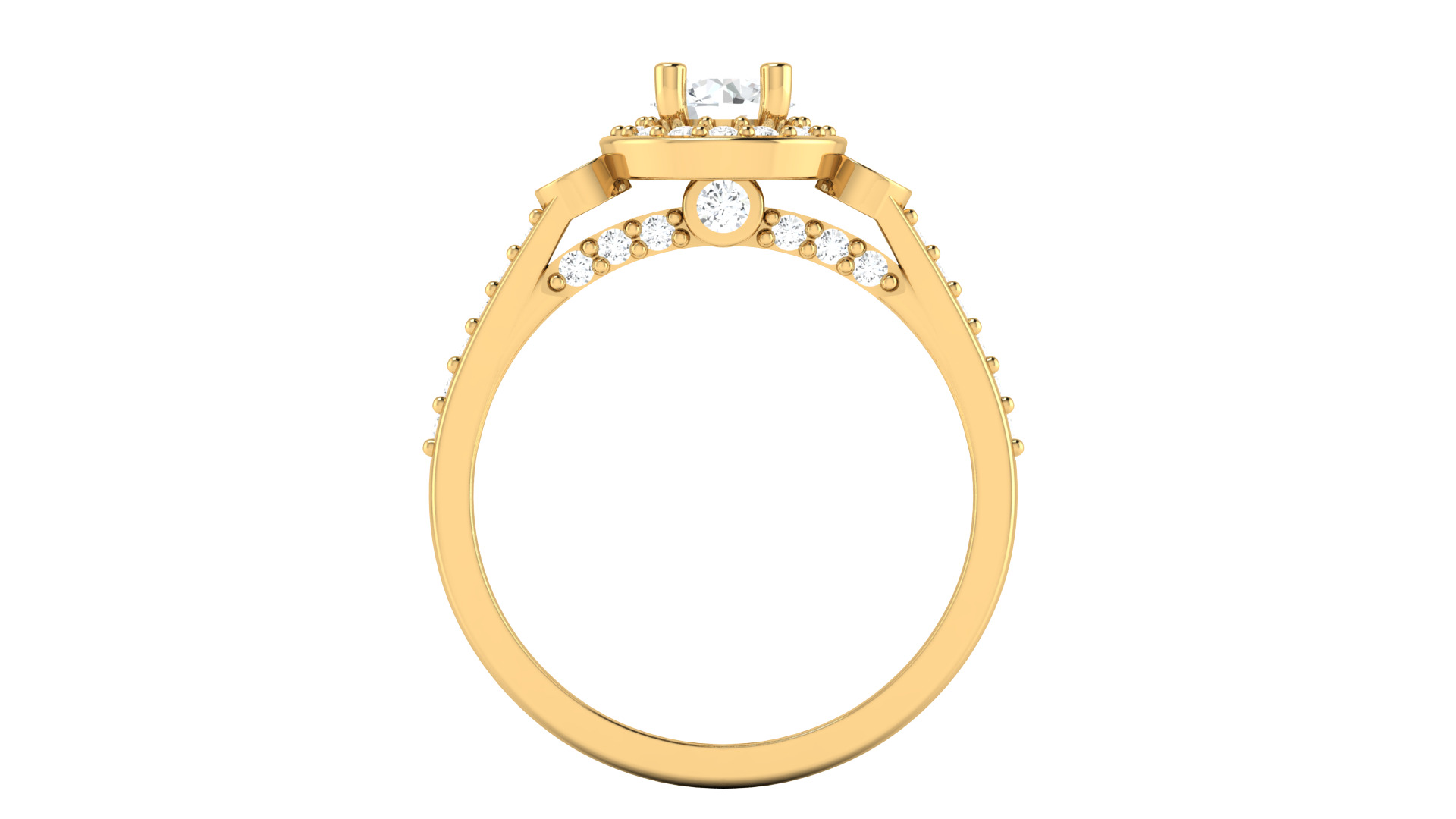   Women Ring 3dm STL OBJ FBX Details 3D print model_3