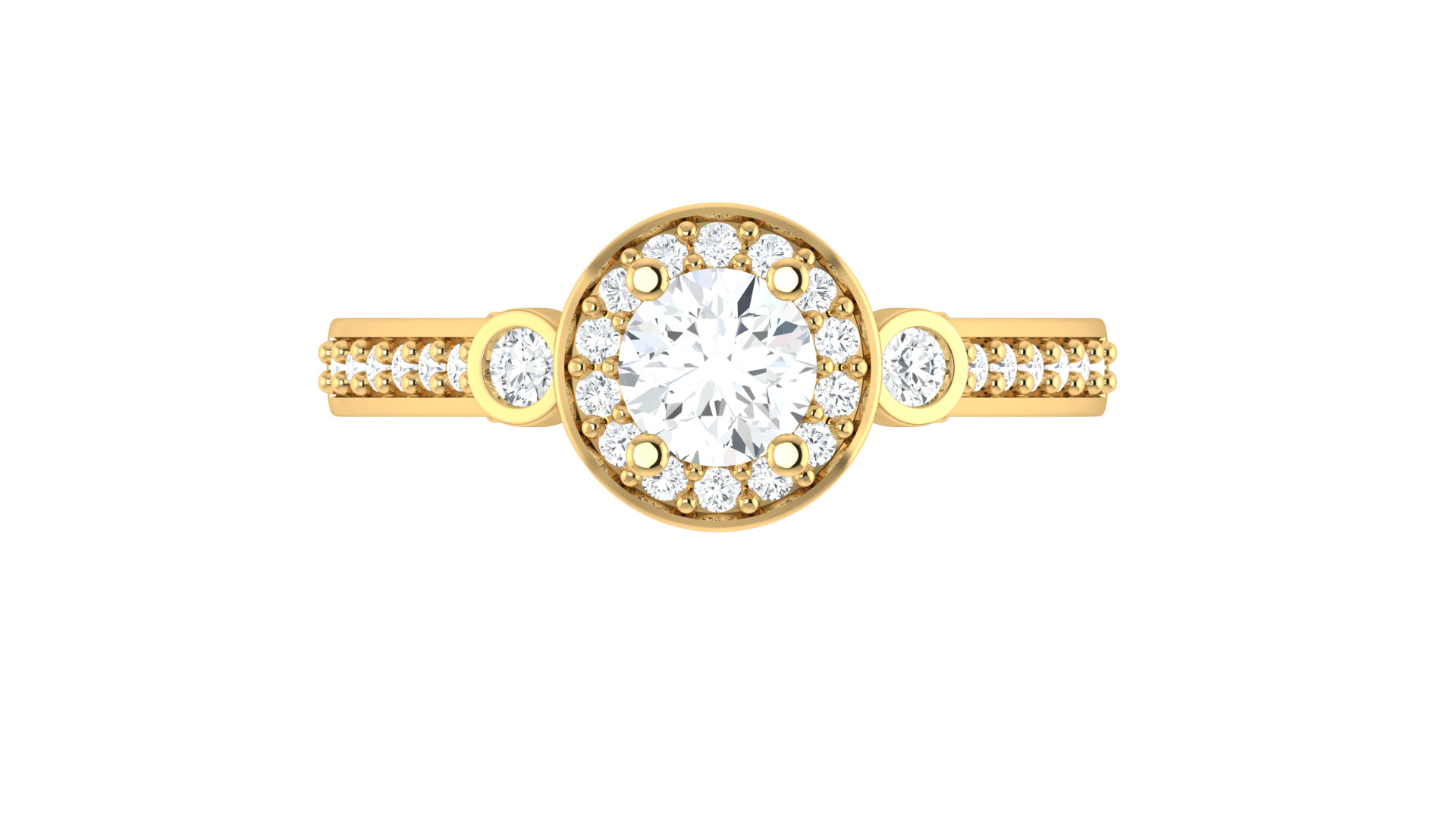   Women Ring 3dm STL OBJ FBX Details 3D print model_2