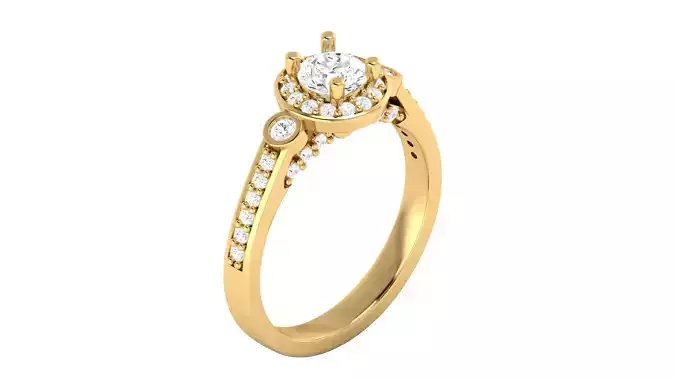   Women Ring 3dm STL OBJ FBX Details