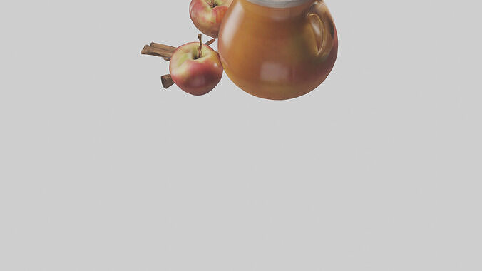 Cold apple cider model 3D model 4