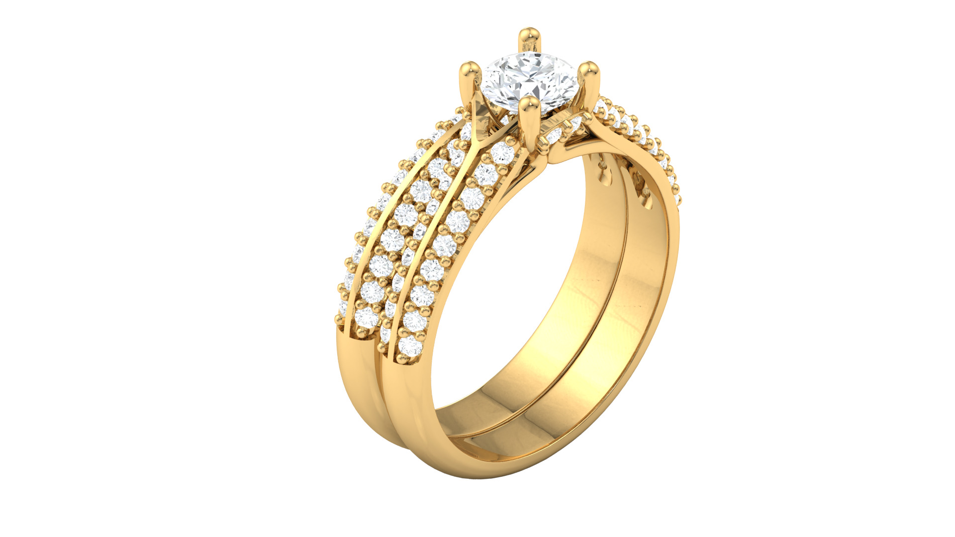 Women Ring 3dm STL OBJ FBX Details 3D print model_7