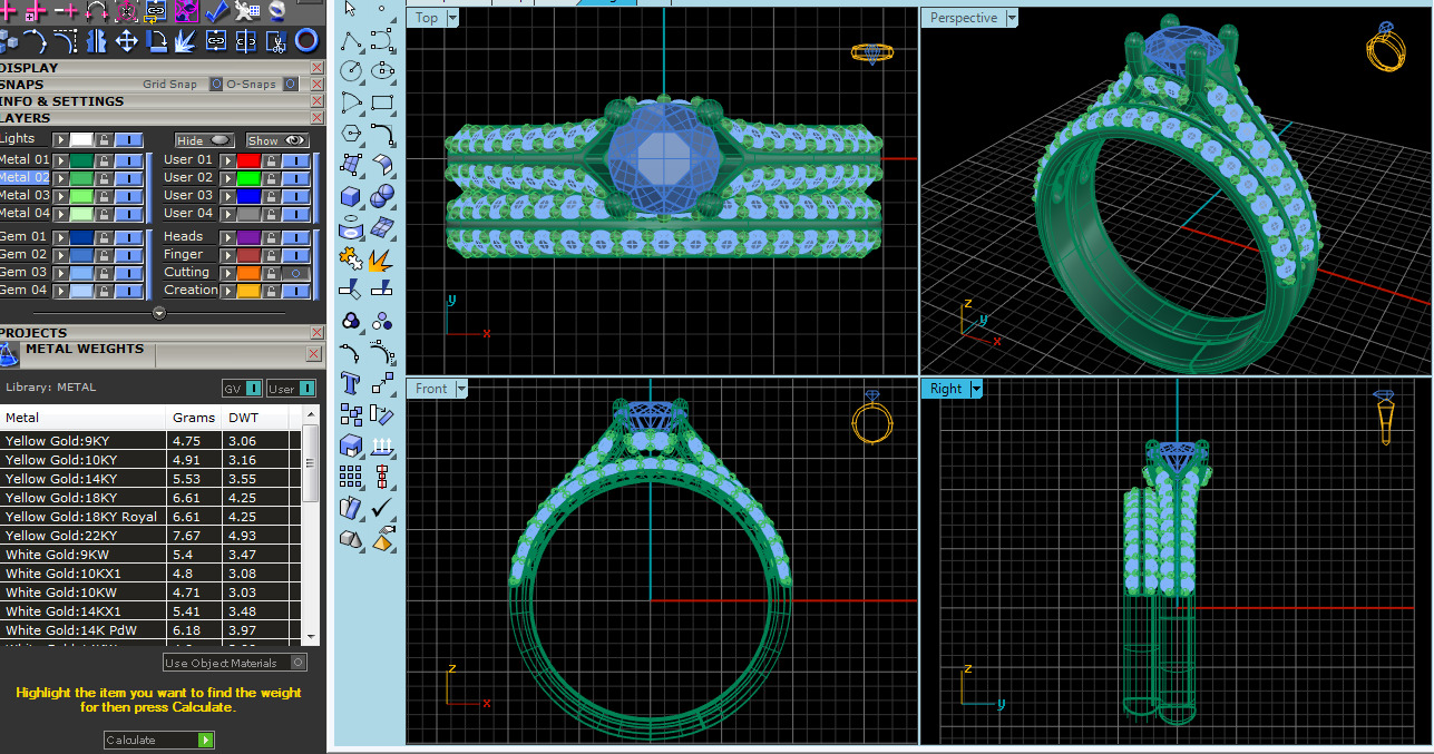 Women Ring 3dm STL OBJ FBX Details 3D print model_5