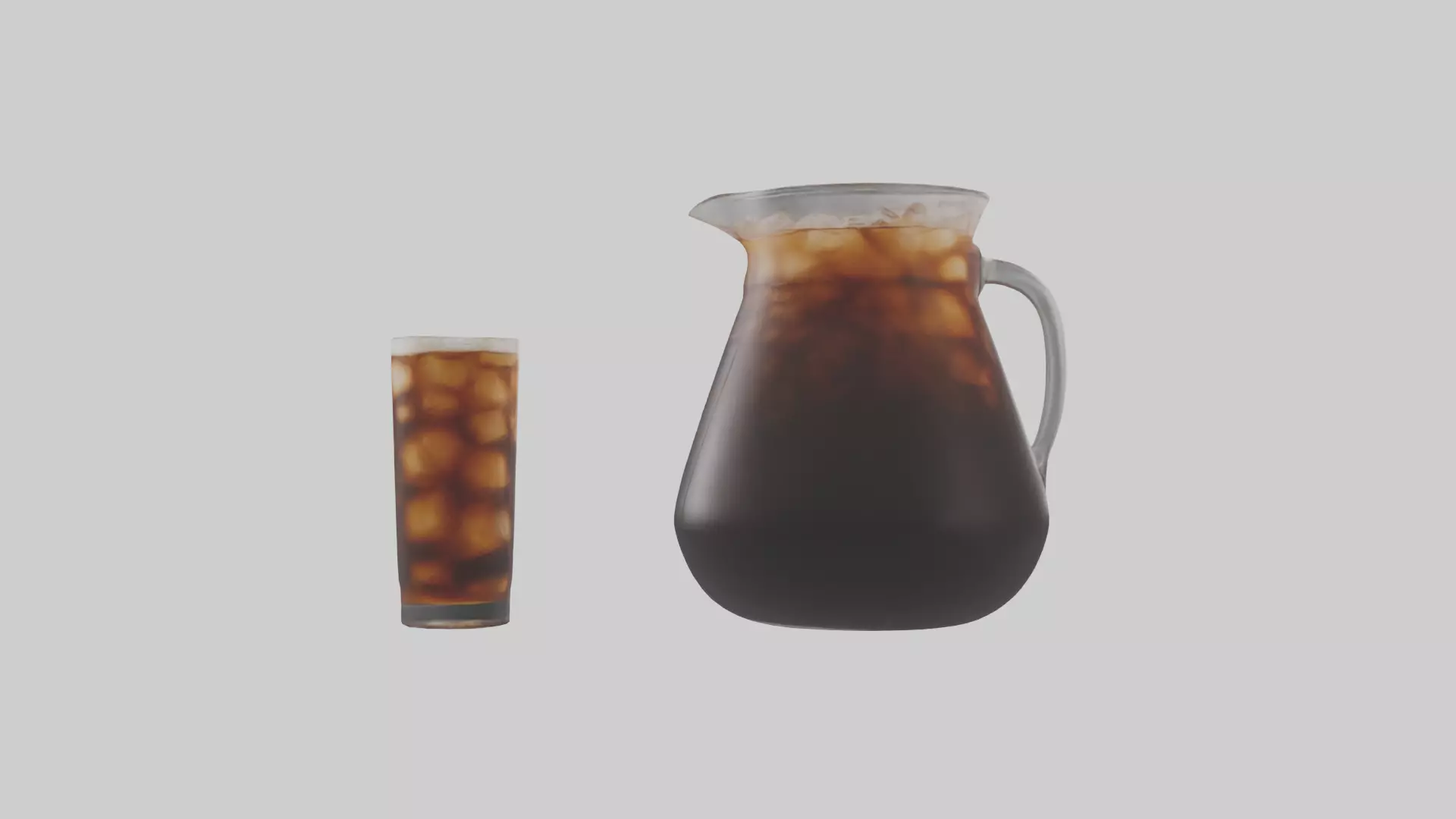 Cold brew coffee model 3D model_0