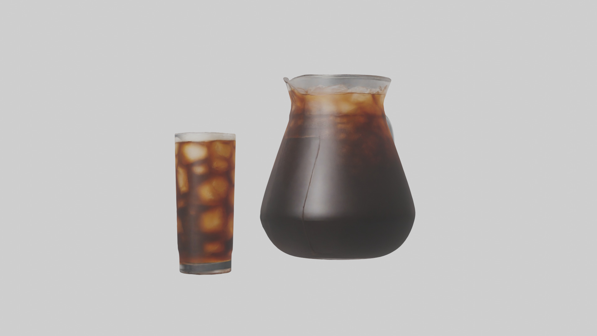 Cold brew coffee model 3D model_1