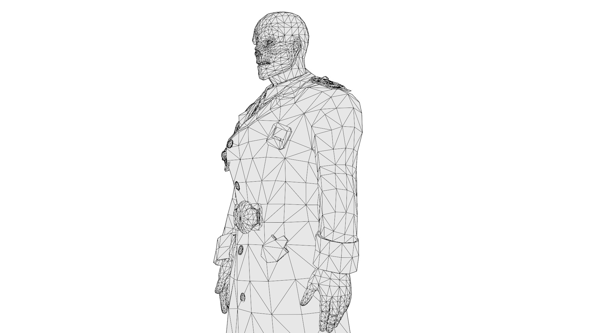 Red Skull Marvel 3D Model High-Quality Rigged Low-poly 3D model_17