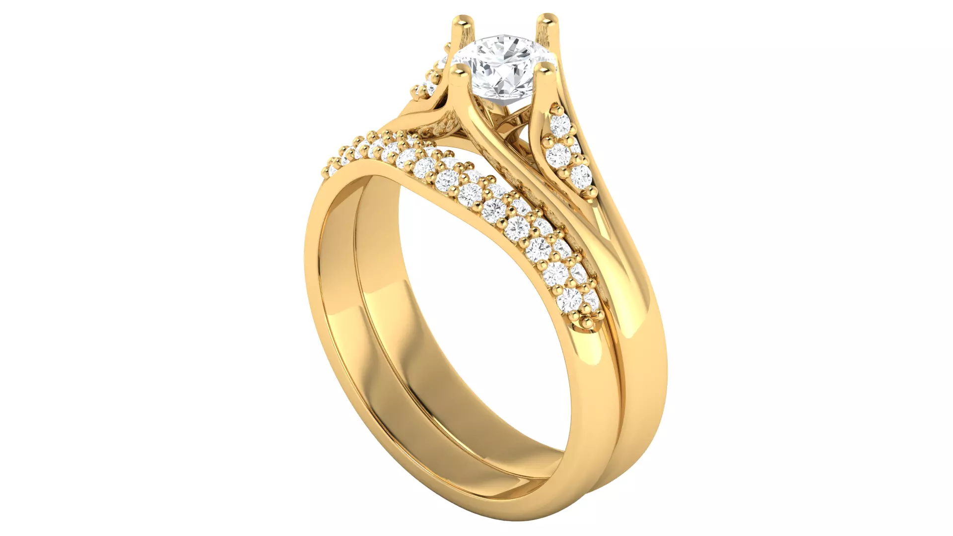 Women Ring 3dm STL OBJ FBX Details 3D print model_0