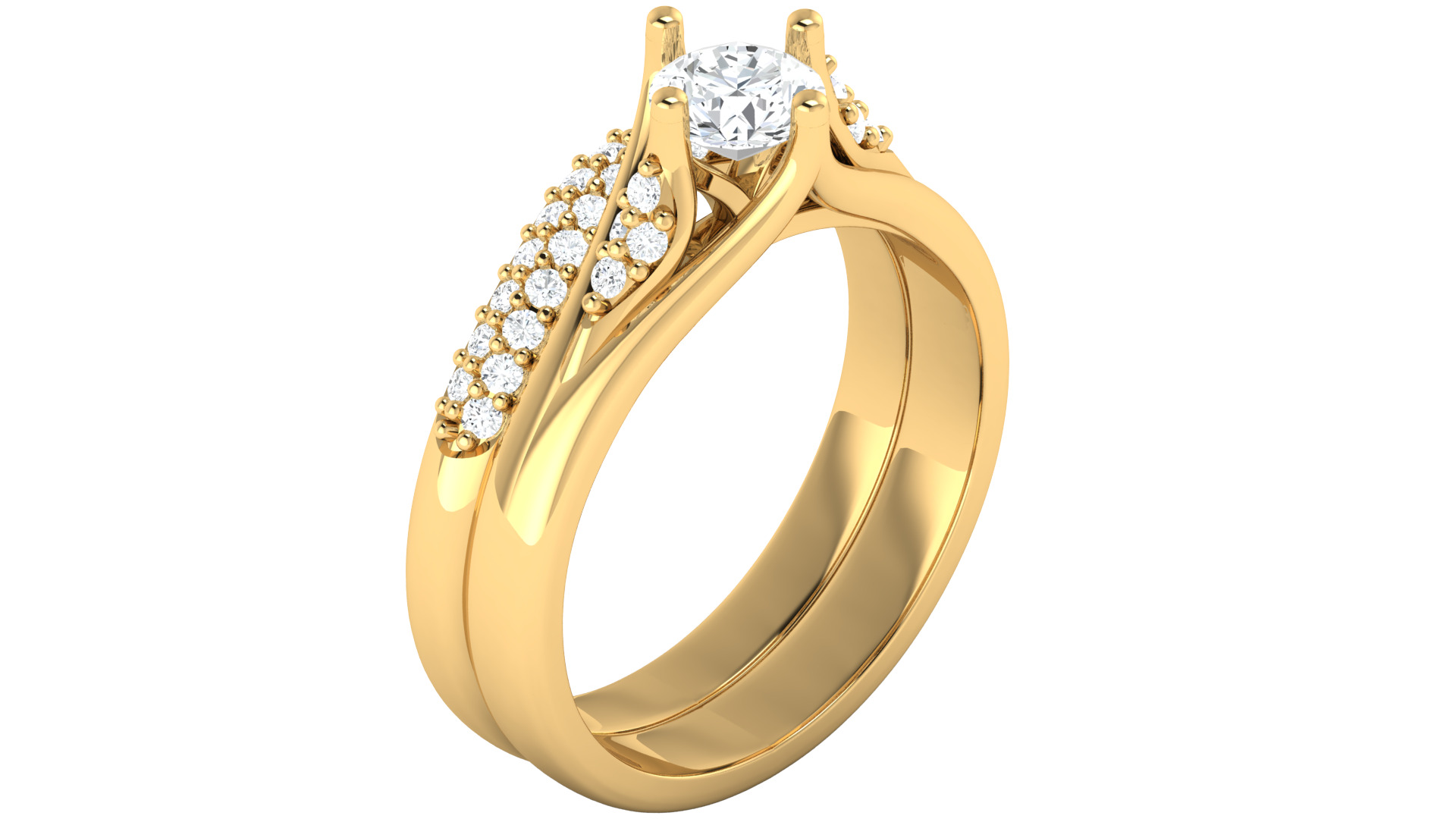 Women Ring 3dm STL OBJ FBX Details 3D print model_7