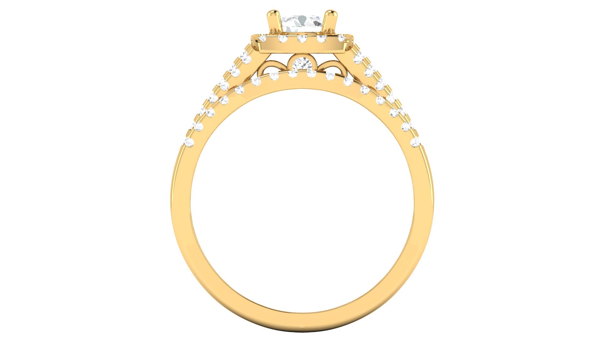 Women Ring 3dm STL OBJ FBX Details 3D print model_3