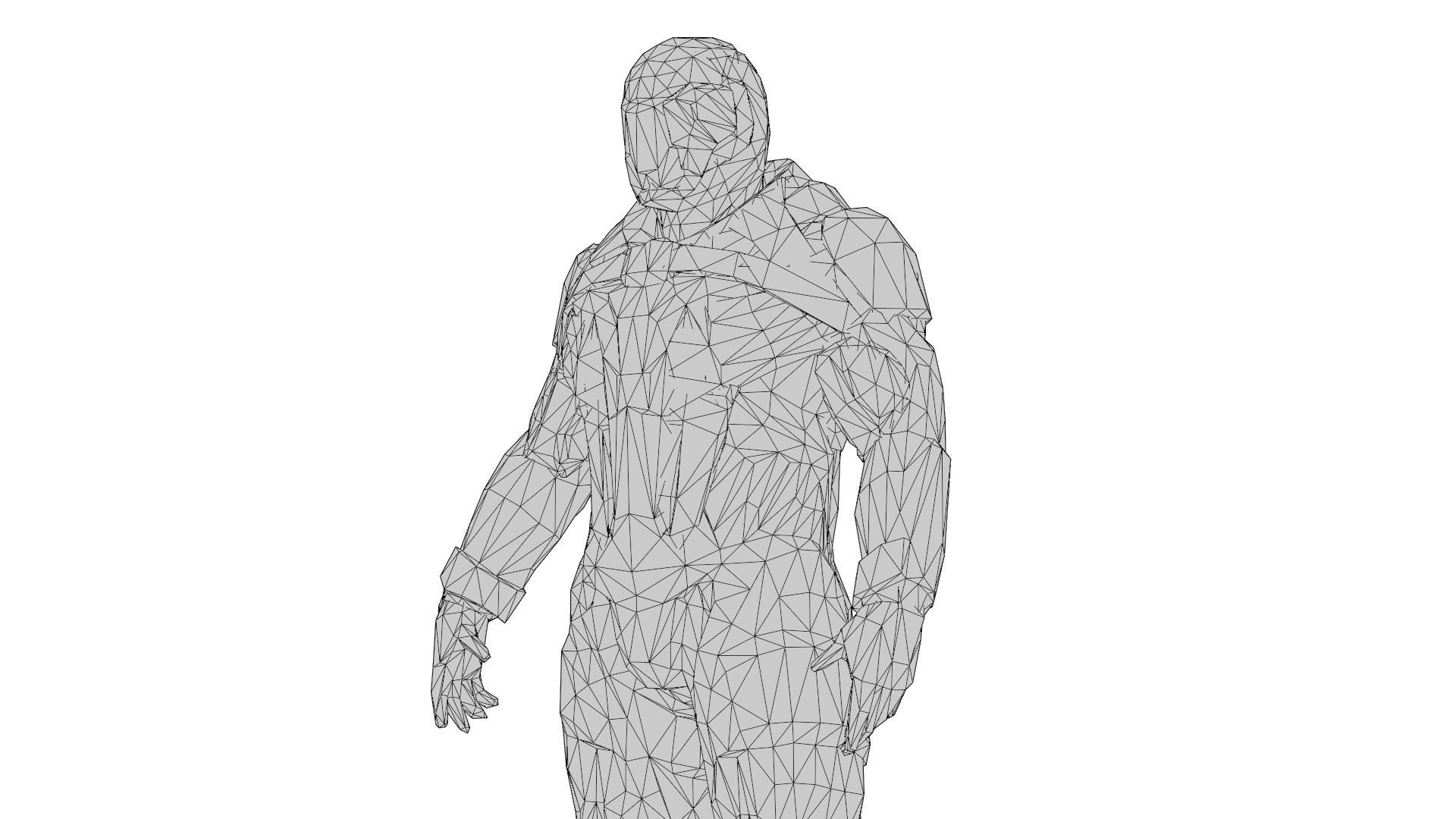 Futuristic Soldier 3D Model High-Quality Rigged Low-poly 3D model_17