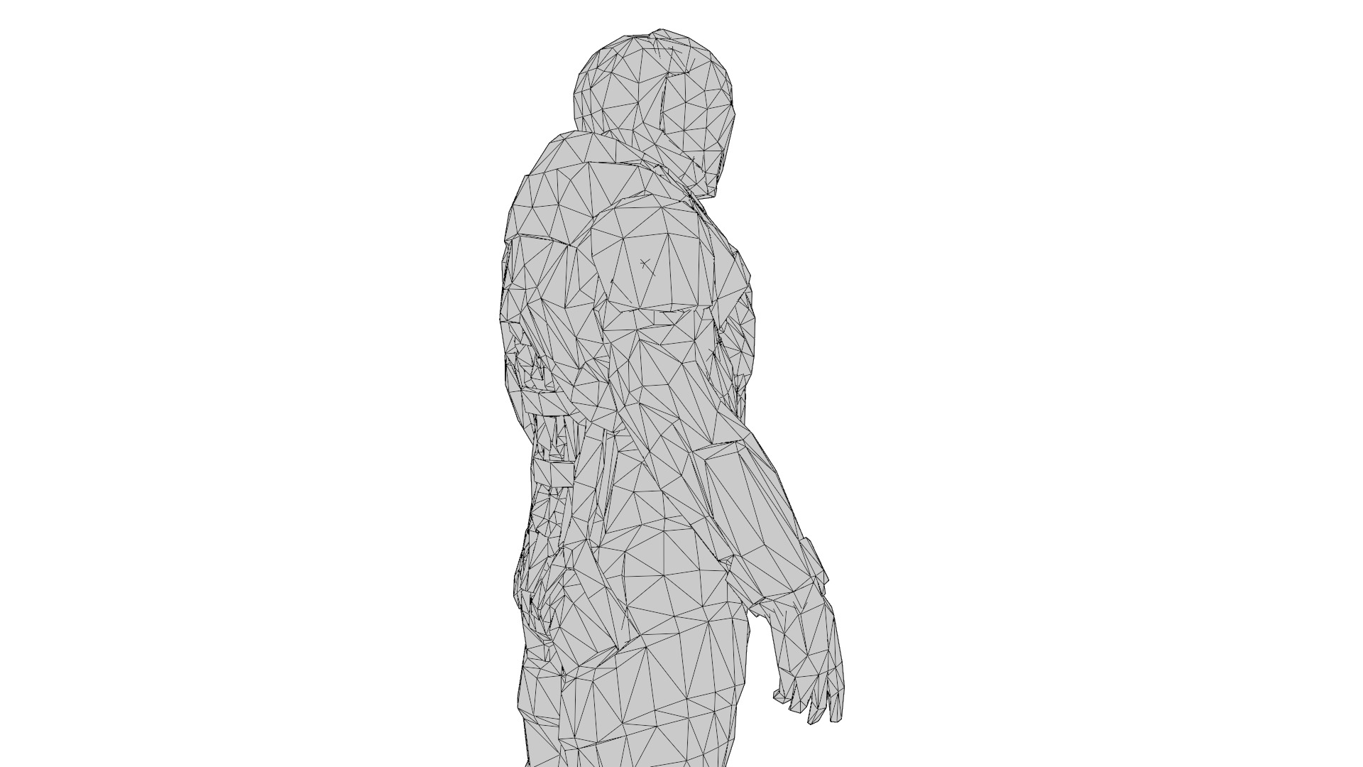 Futuristic Soldier 3D Model High-Quality Rigged Low-poly 3D model_21