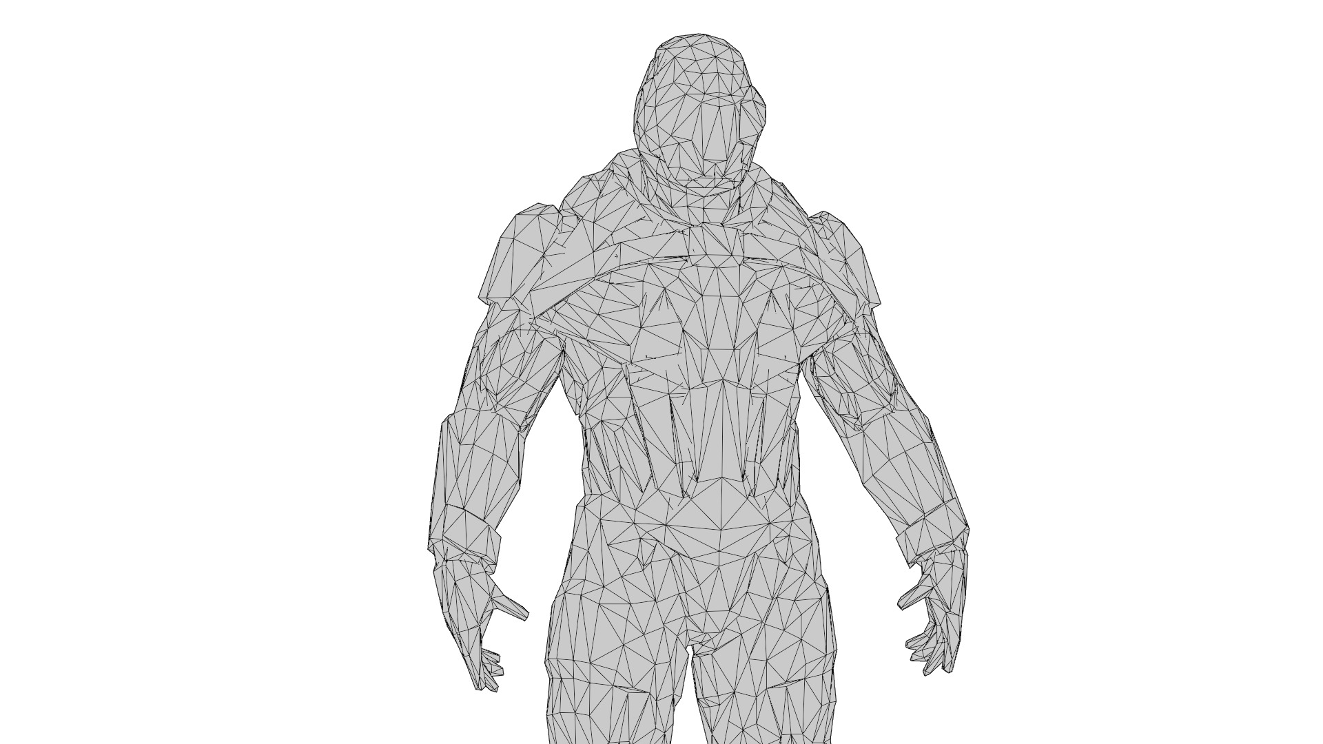 Futuristic Soldier 3D Model High-Quality Rigged Low-poly 3D model_16