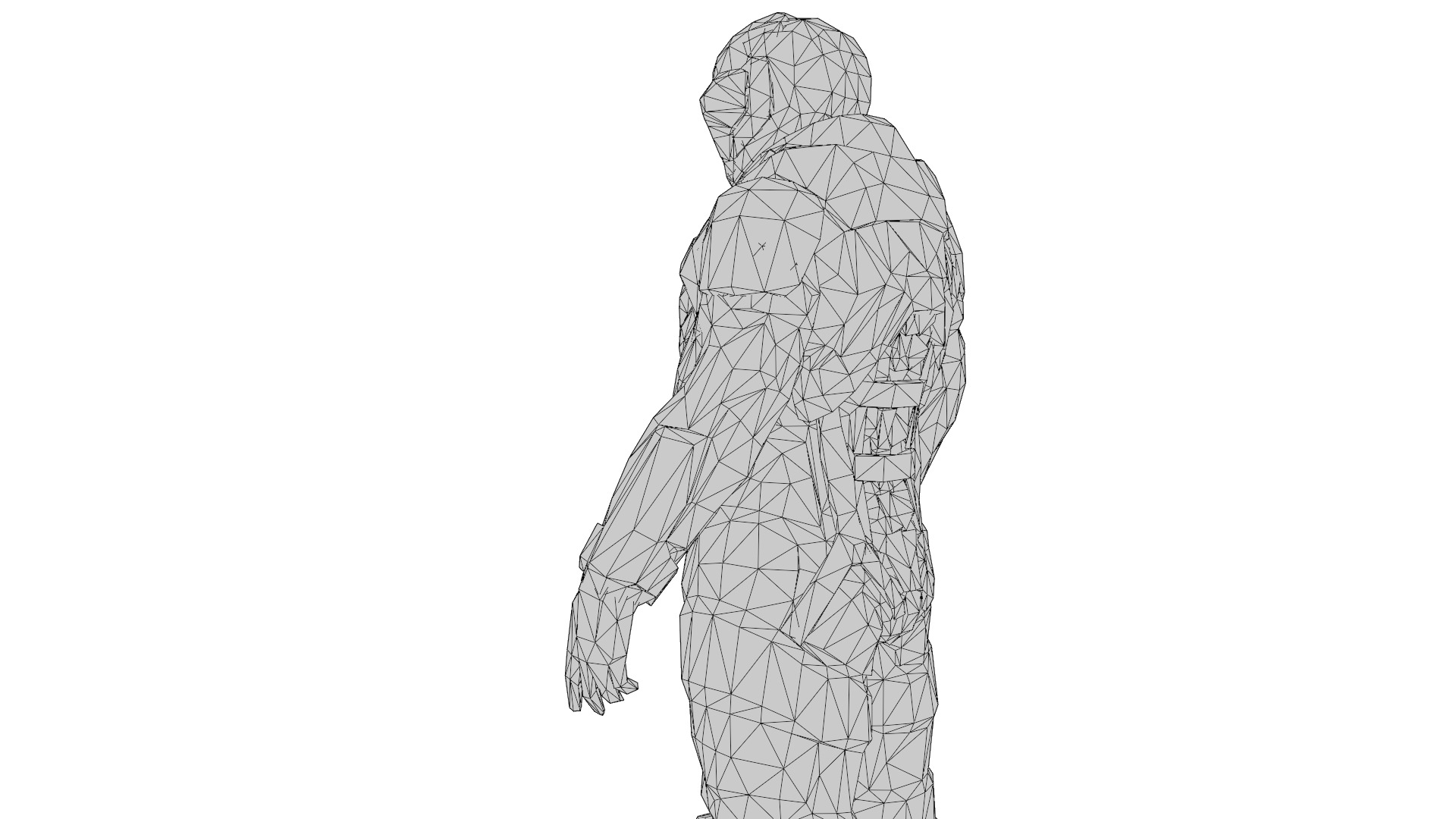 Futuristic Soldier 3D Model High-Quality Rigged Low-poly 3D model_18