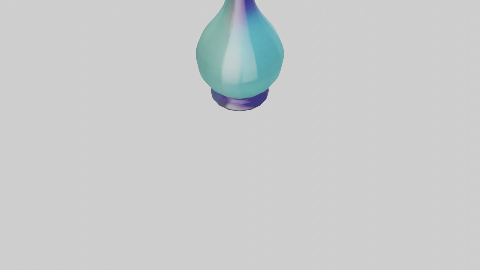 Colored glass bottle model 3D model_6