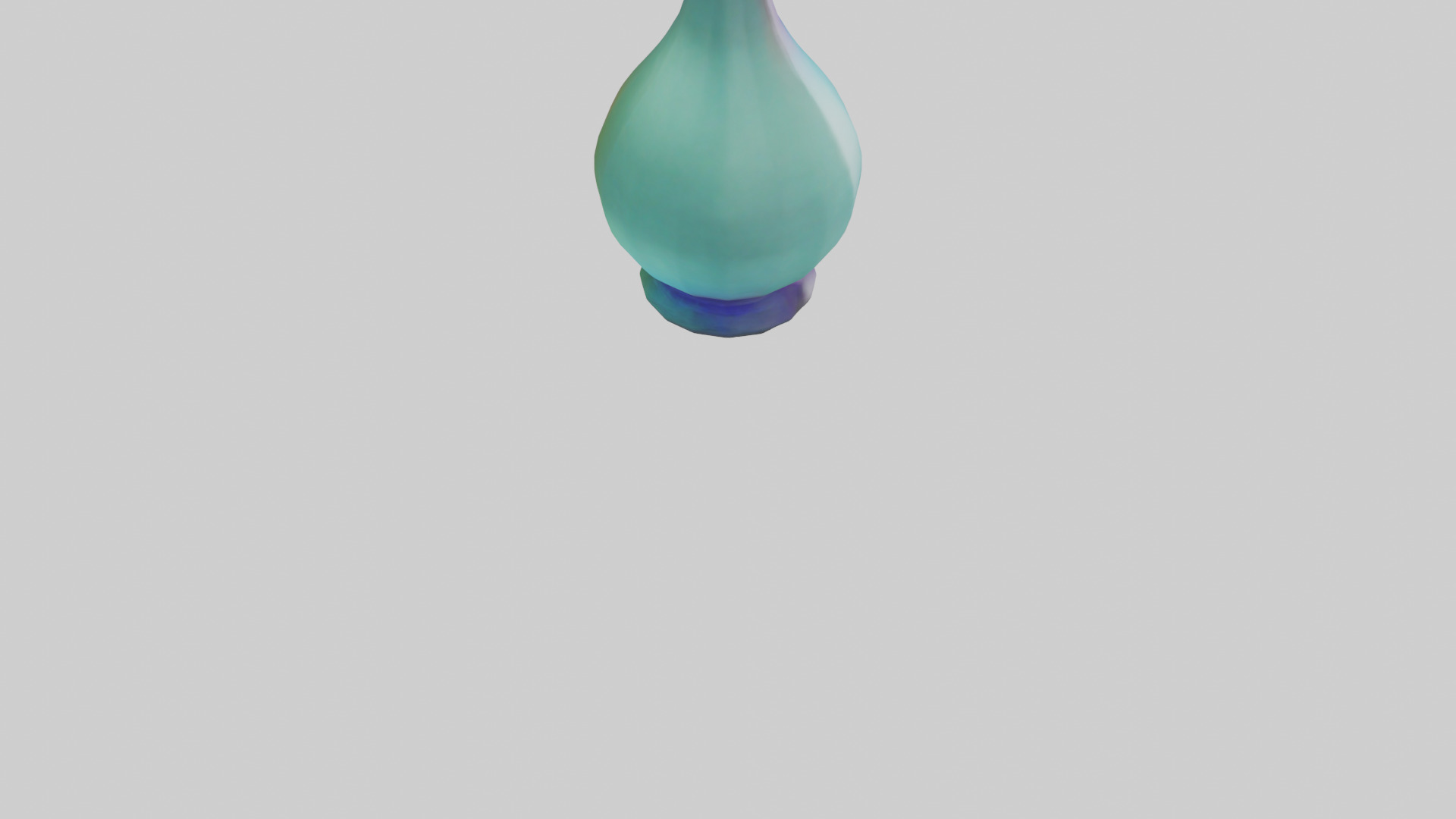 Colored glass bottle model 3D model_4