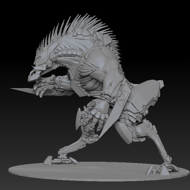 CAAW Close combat Artificial and Assault weapon Free 3D model_4