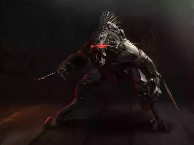 CAAW Close combat Artificial and Assault weapon Free 3D model