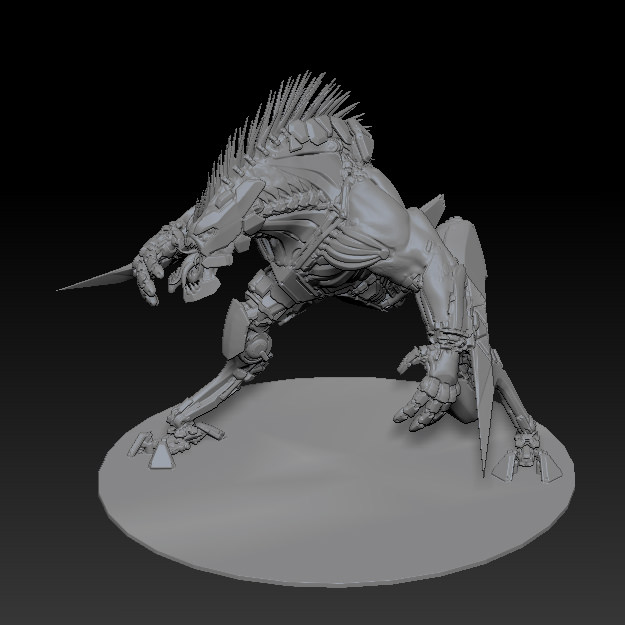 CAAW Close combat Artificial and Assault weapon Free 3D model_7