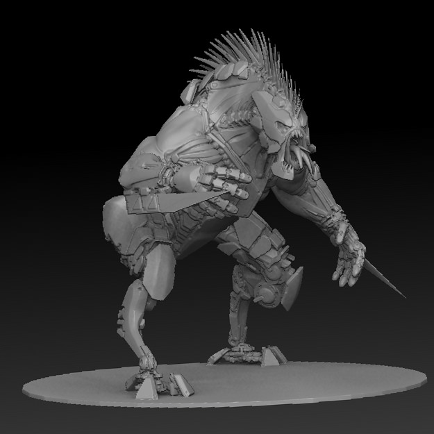 CAAW Close combat Artificial and Assault weapon Free 3D model_6