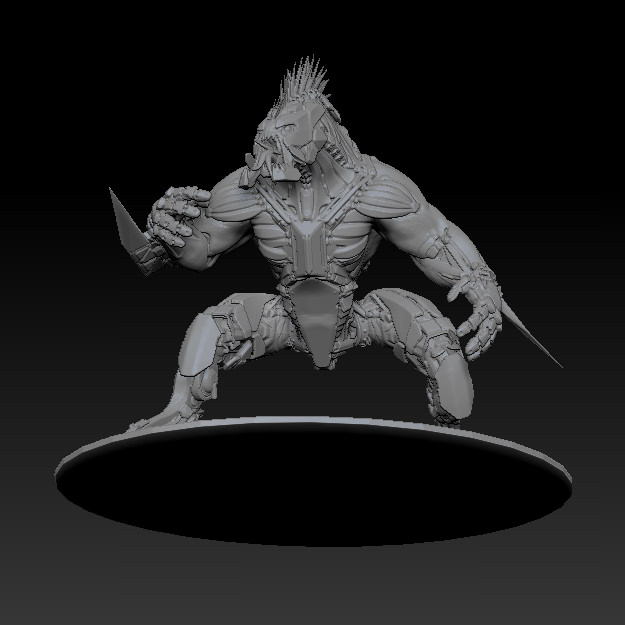 CAAW Close combat Artificial and Assault weapon Free 3D model_1