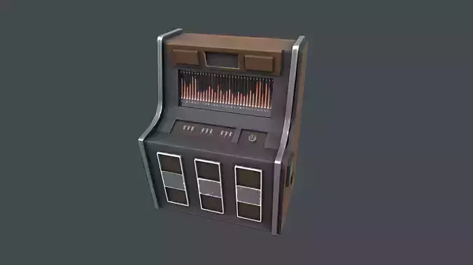 Music box Low-poly 3D model