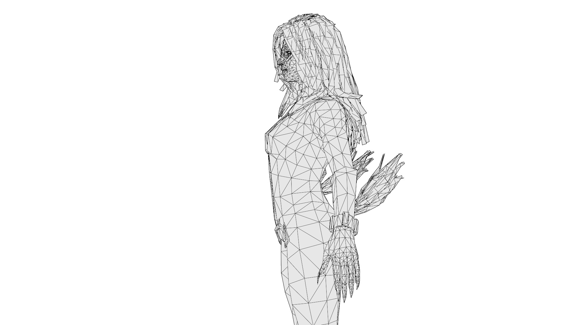 Black Cat Marvel 3D Model High-Quality Rigged Low-poly 3D model_16