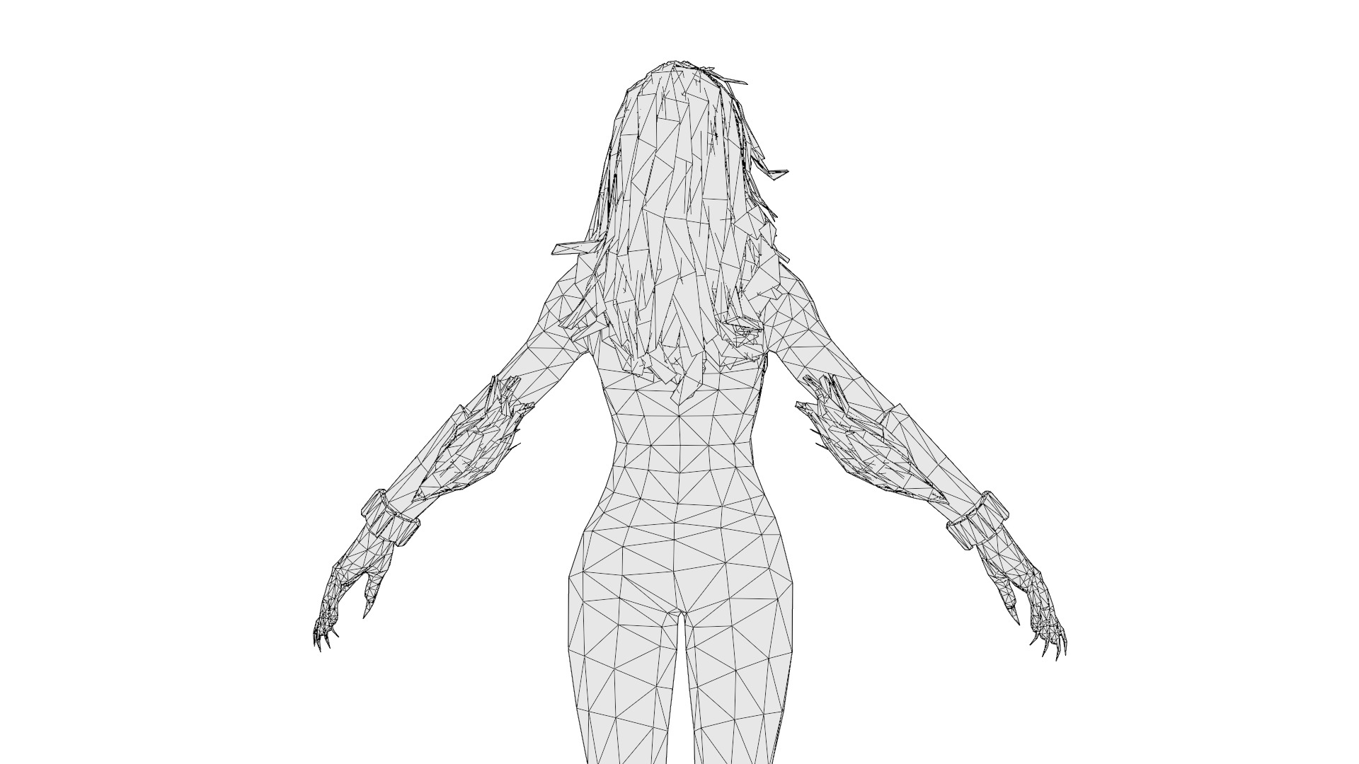 Black Cat Marvel 3D Model High-Quality Rigged Low-poly 3D model_17