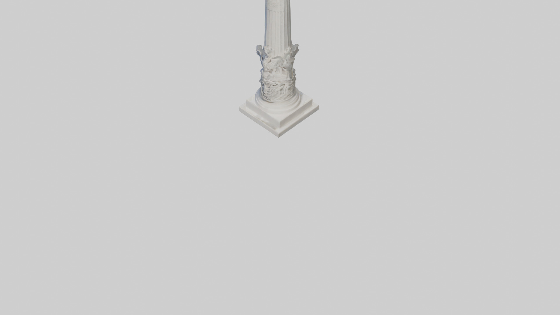 Column of Victory statue model 3D model_5