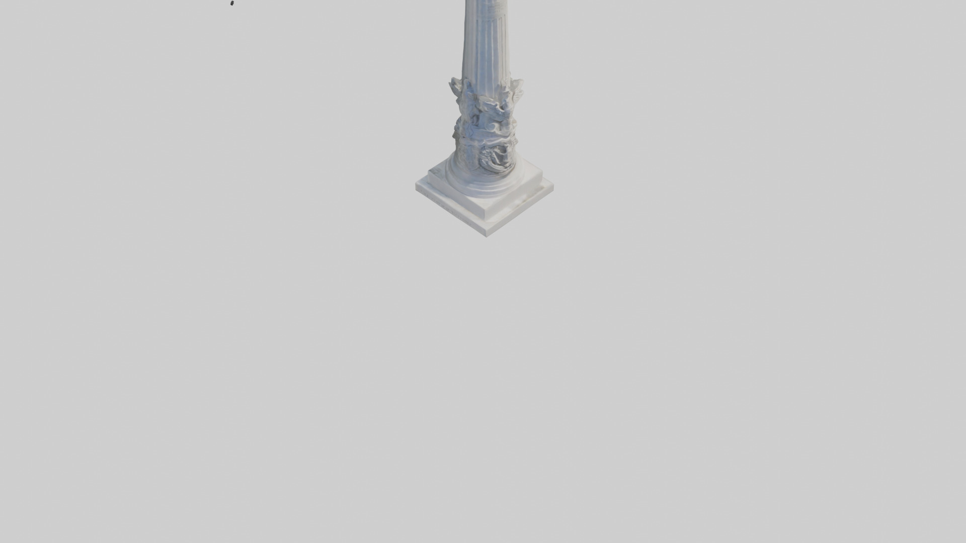 Column of Victory statue model 3D model_6