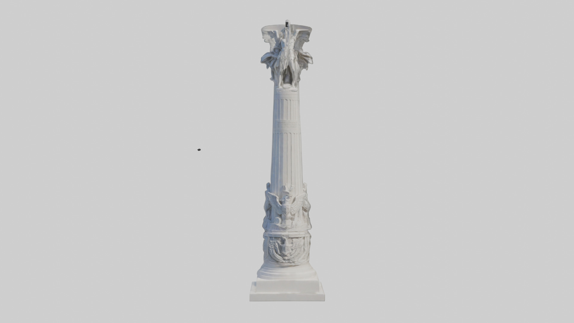 Column of Victory statue model 3D model_9