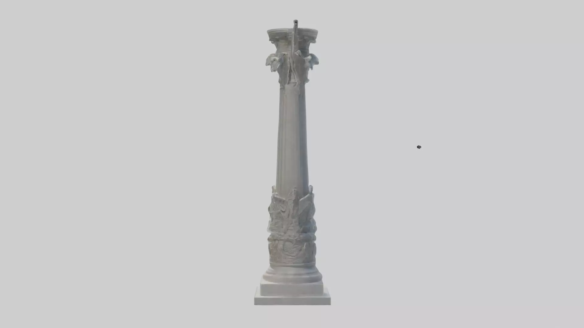 Column of Victory statue model 3D model_0