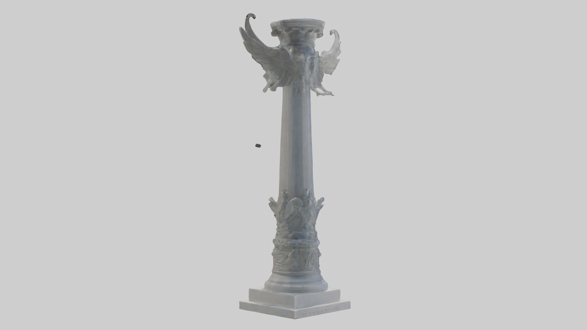 Column of Victory statue model 3D model_2