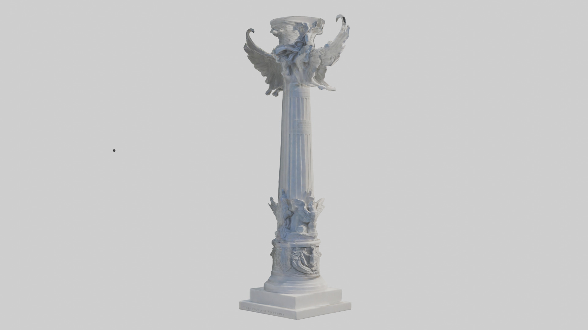 Column of Victory statue model 3D model_11