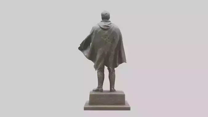 Combat Hero Memorial Statue model 3D model