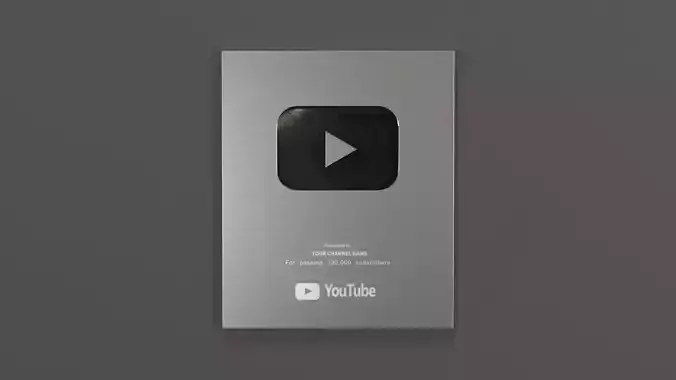 Youtube silver play button