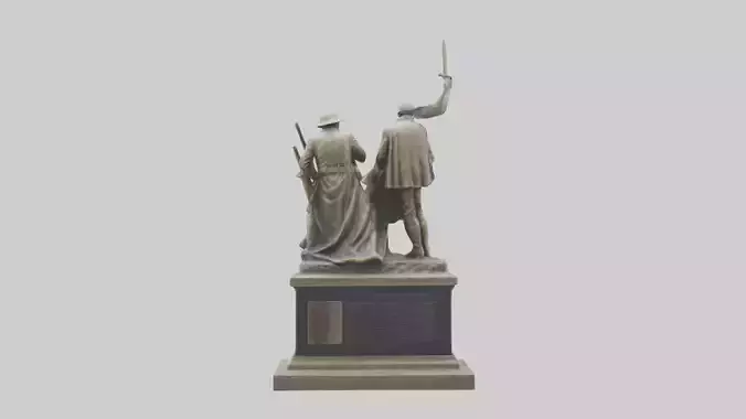 Commemorating Battle Heroes Statue model