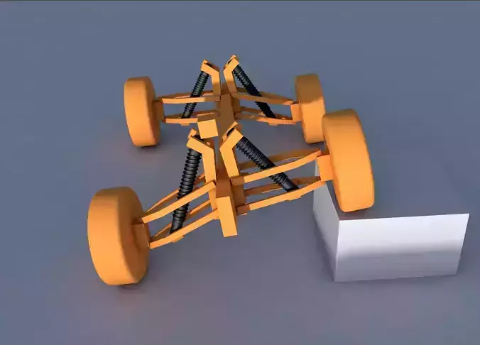 CAR SUSPENSION RIG CINEMA 4D DYNAMICS