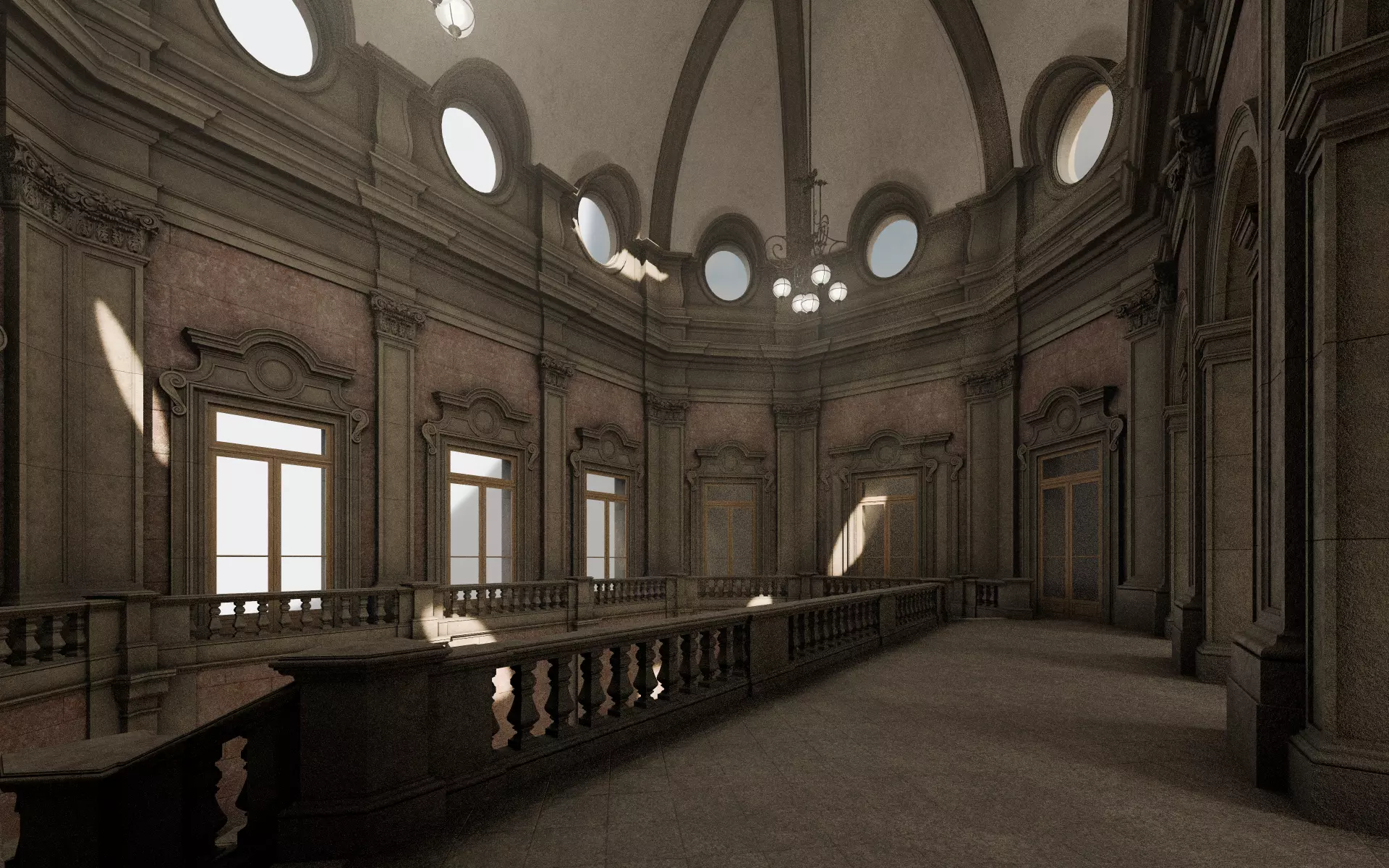 Grand Staircase 3D model_4