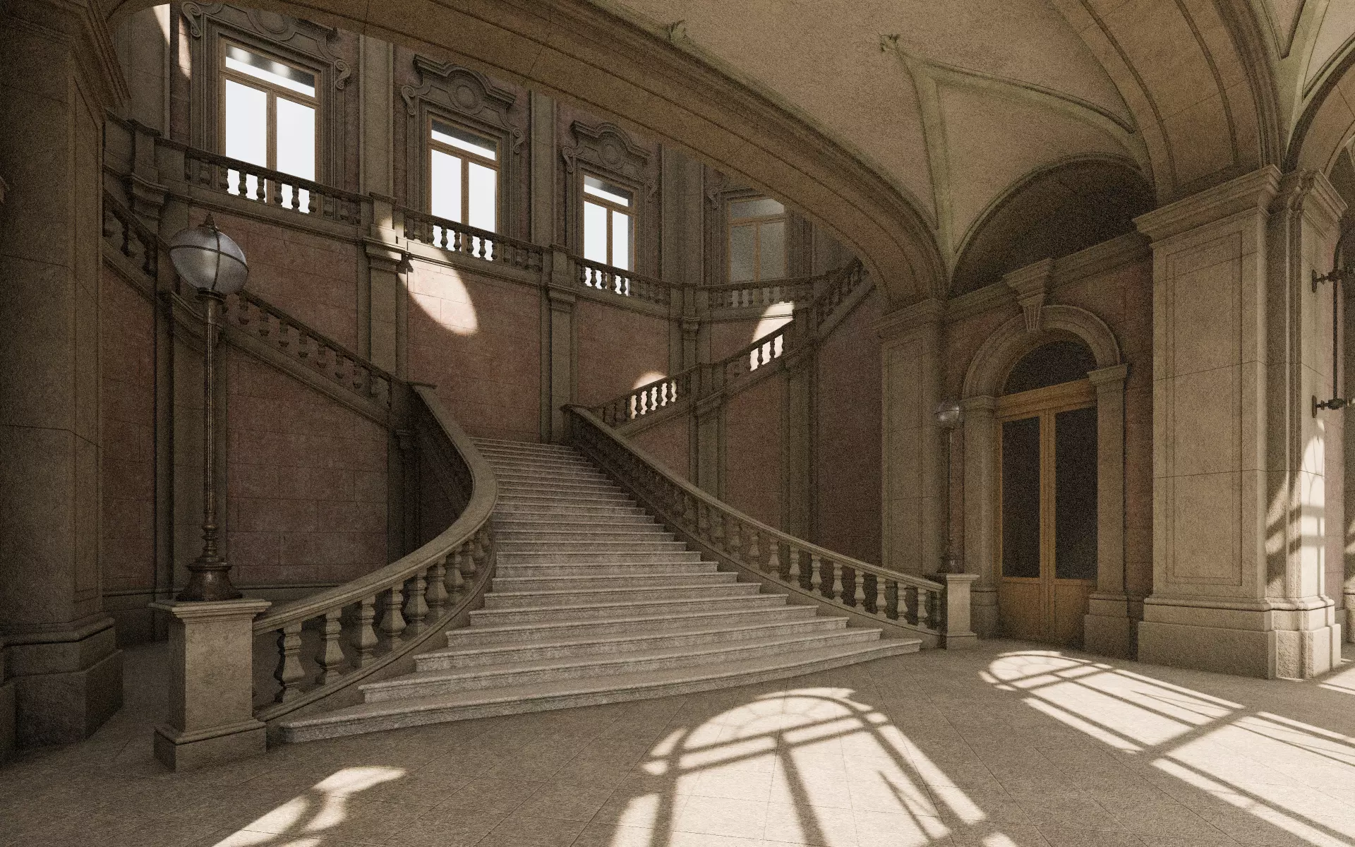 Grand Staircase 3D model_10