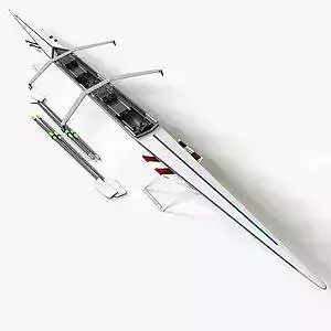 Double Scull Rowing Boat 3D model