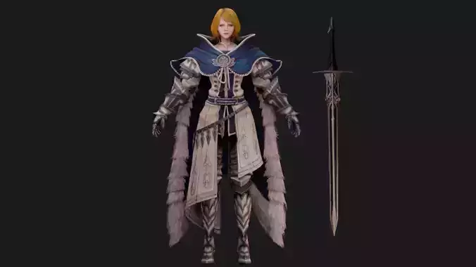 Adele Low-poly 3D model