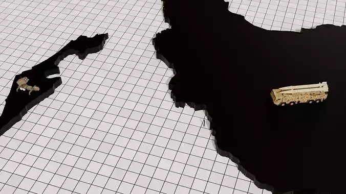 Iran-Israel War Maps for Content Creation