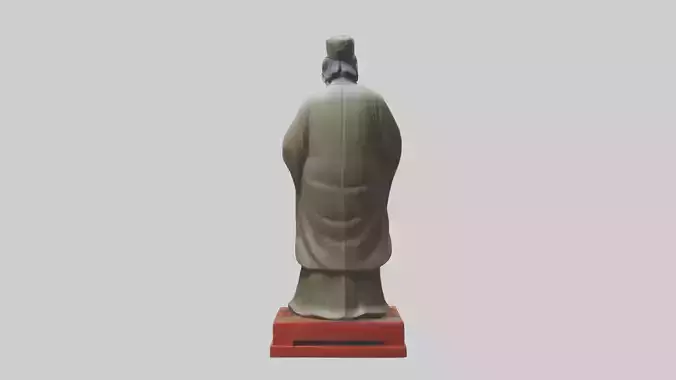 Confucius statue model 3D model