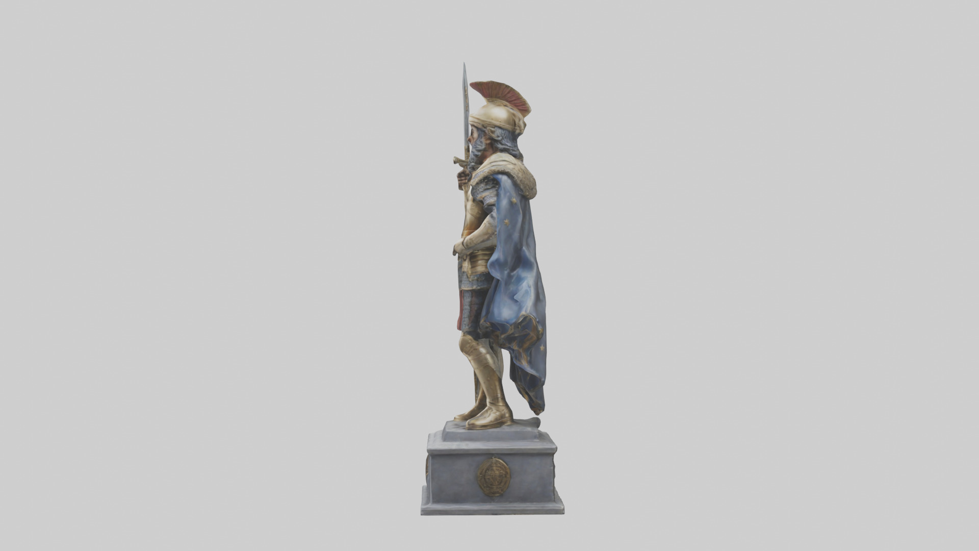 Conqueror General Statue model 3D model_12