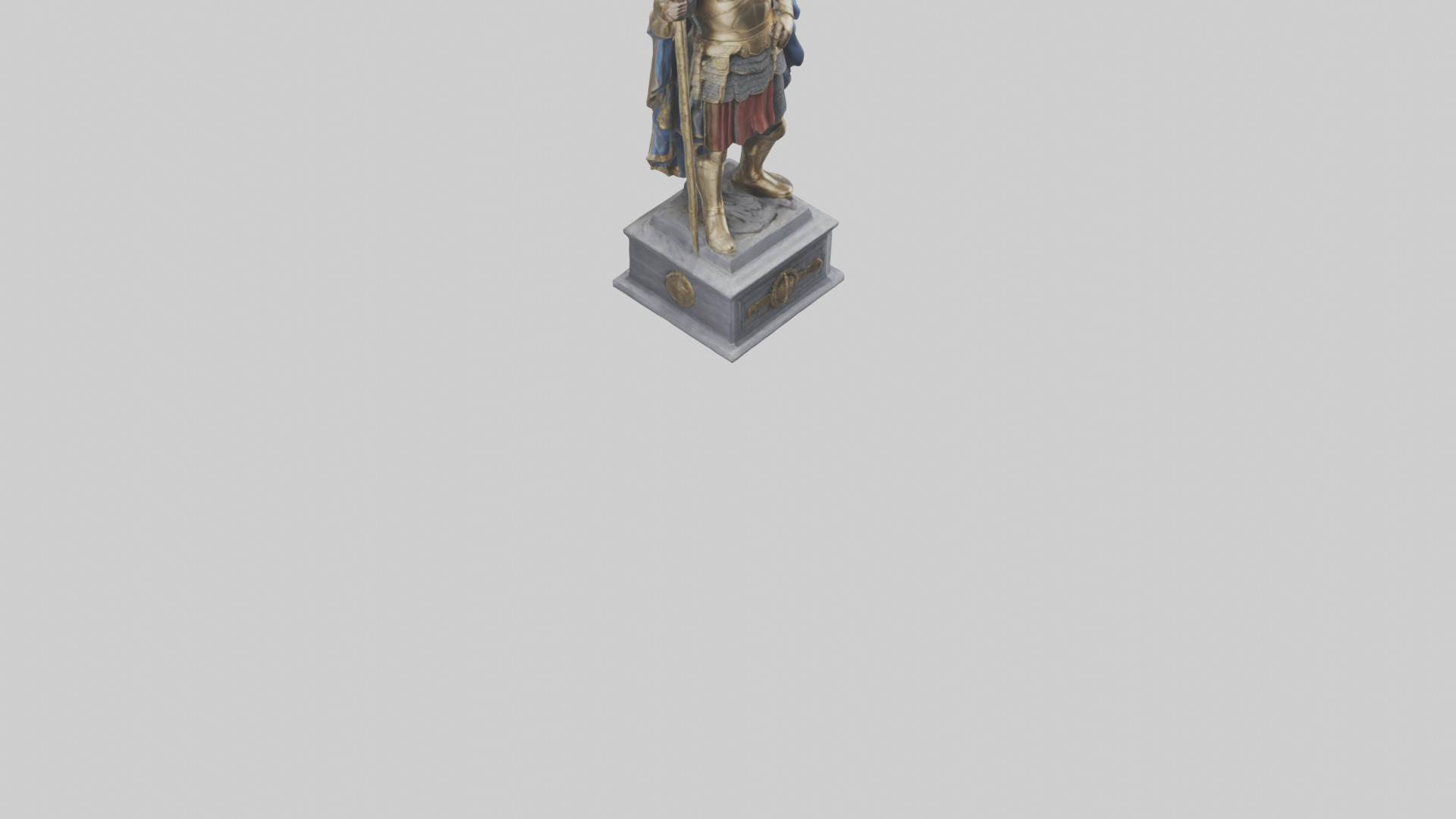 Conqueror General Statue model 3D model_6