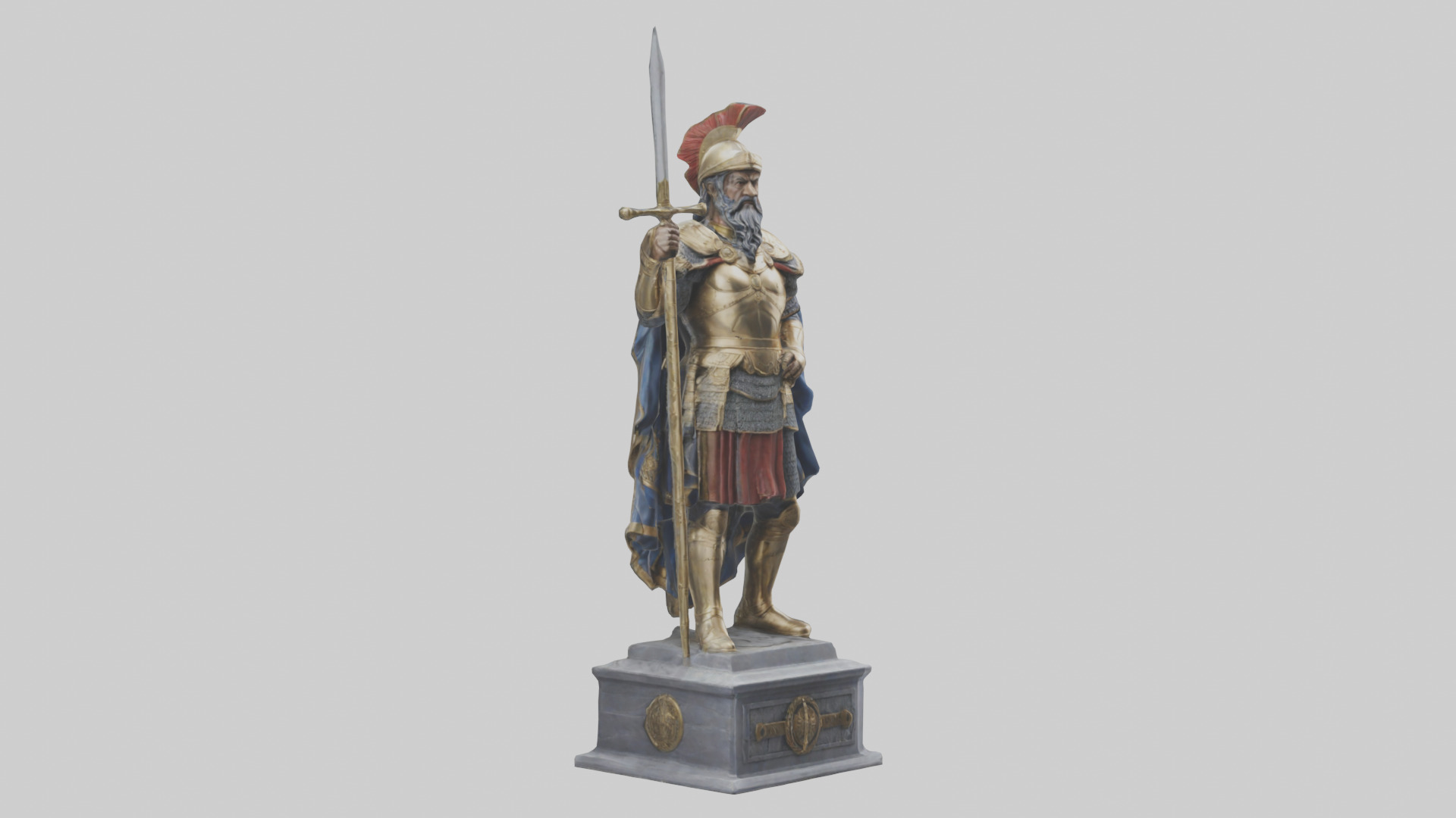 Conqueror General Statue model 3D model_7