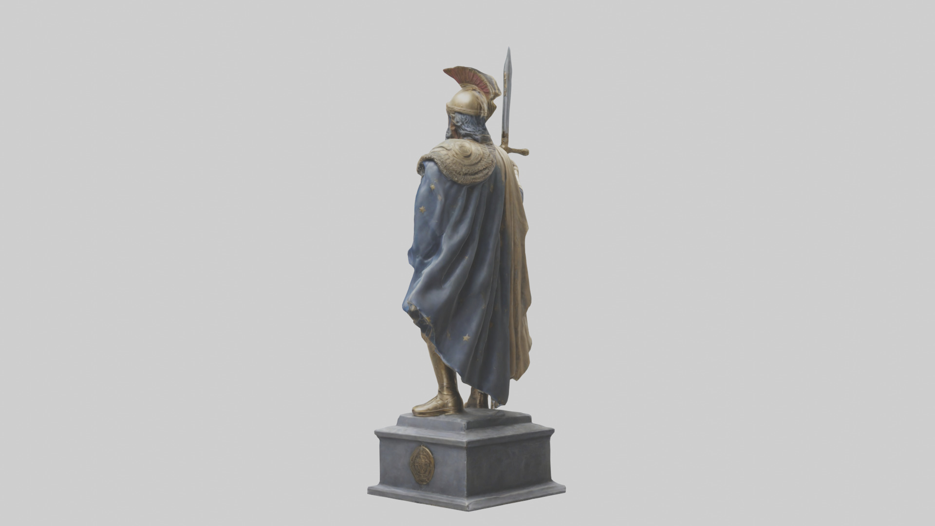 Conqueror General Statue model 3D model_1