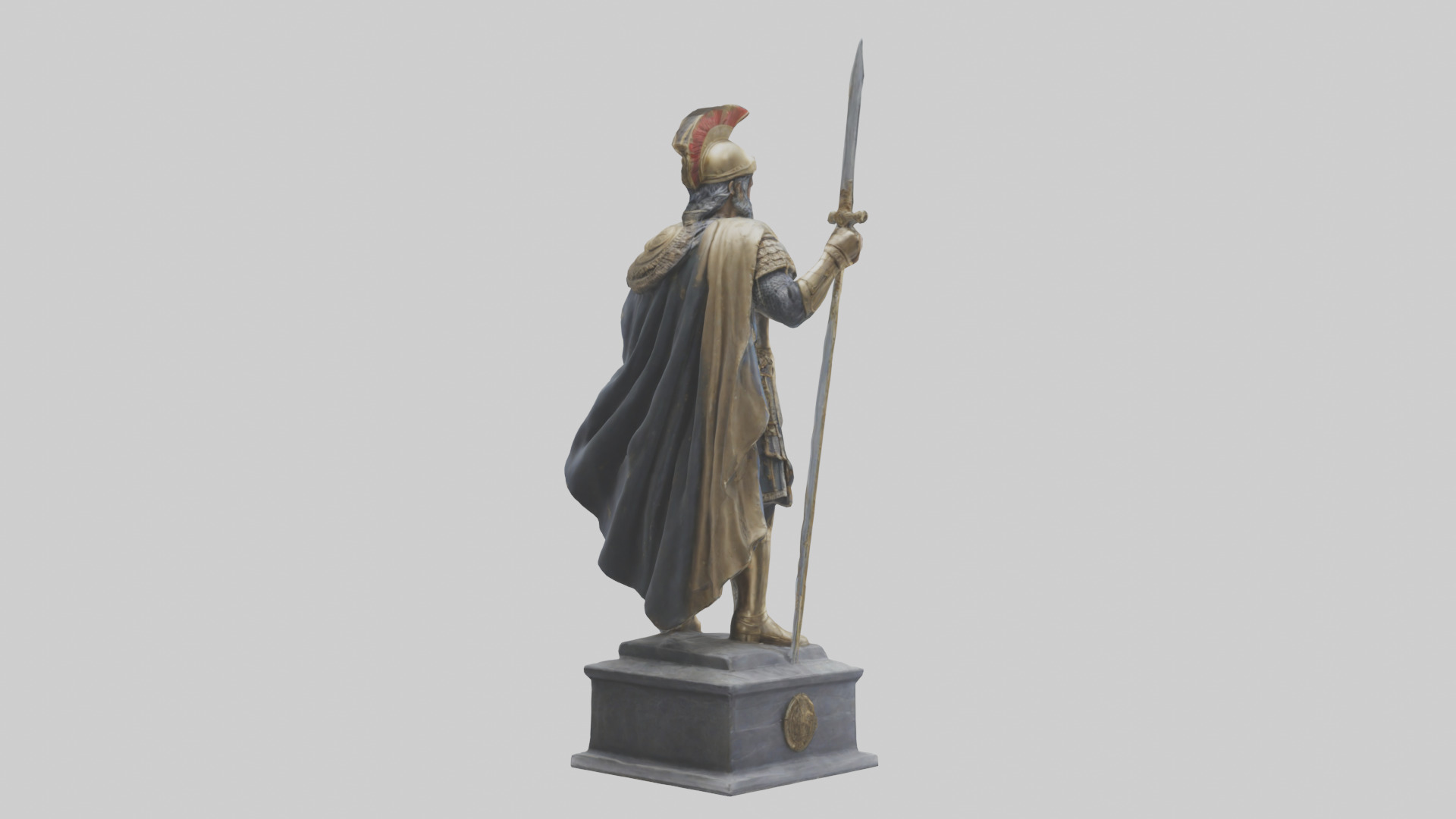 Conqueror General Statue model 3D model_2